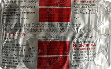 Buy Remo M 1000mg Strip Of 10 Tablets Online at Flat 15% OFF | PharmEasy