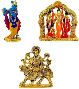 Le Lord Krishna (Krishn) Ram-Darbar (Small) Mata Durga Maa Vaishno Devi ...