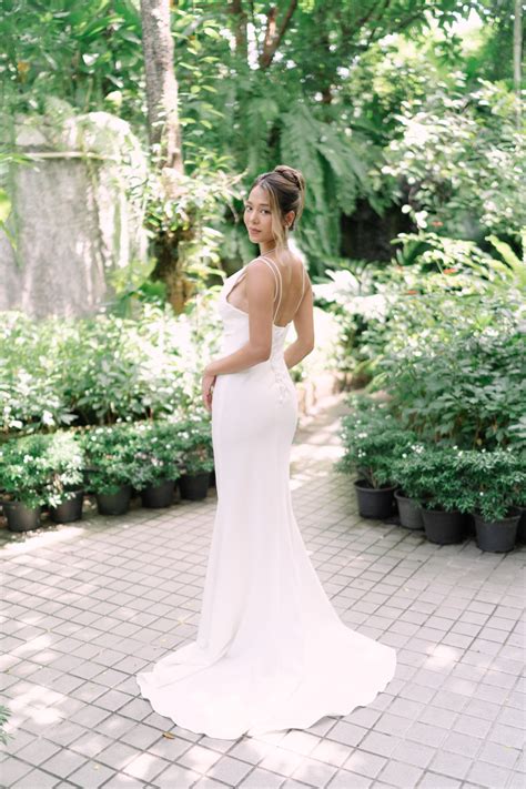 Minimal Wedding Dresses Online | Bone and Grey Bridal | Online Bridal Shop Singapore Canada USA