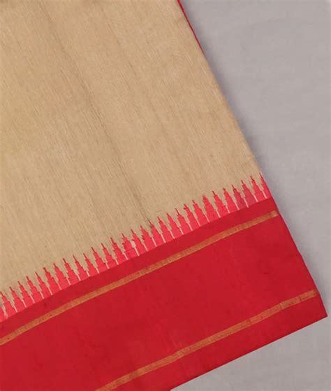 Buy Beige Woven Tussar Saree T625632-1