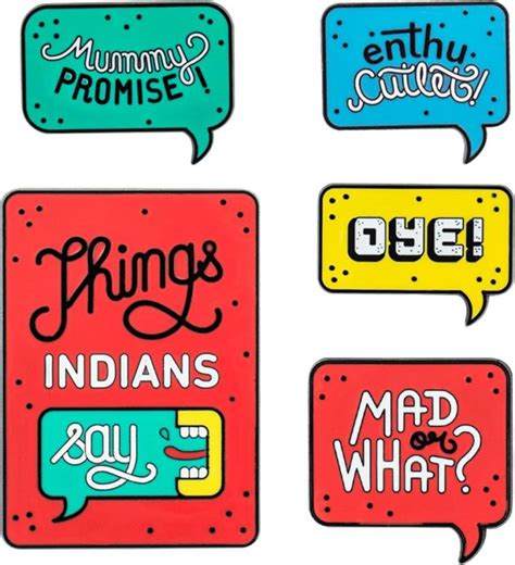 chumbak Things Indians Say Fridge Magnet Pack of 5 Price in India - Buy ...