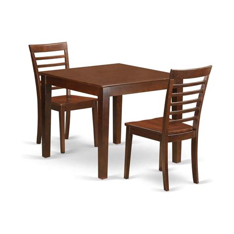 HomeStock Set - With A Dining Table And Dining Chairs, Mahogany, 36 ...