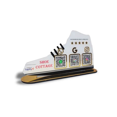Tapify - Shoe Shaped Smart NFC 3-in-1 Tabletop Standee