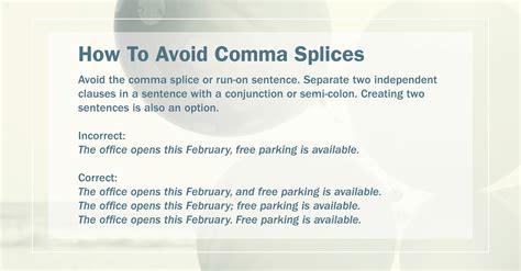 Image result for Comma Splice Error Examples
