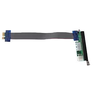 Bnf®PCI-E Express 1x to 16x Extension Flex Cable Extender Converter ...