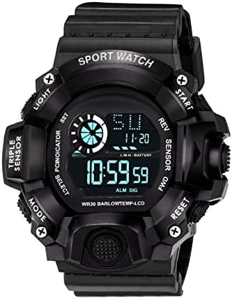 Buy ASGARD Multi-Functional Sports Digital Men's Silicone Watch (Black ...
