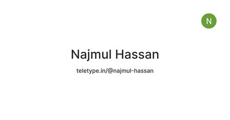 Najmul Hassan — Teletype