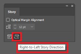 Image result for RTL to Left Script InDesign CS6