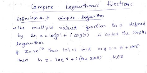 Image result for Complex Logarithm Examples