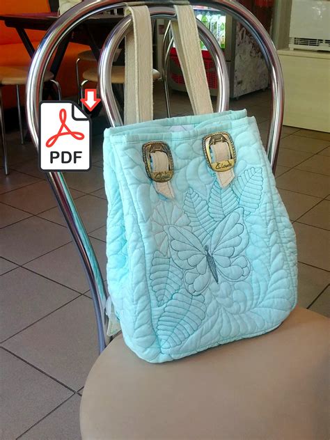 Drawstring Quilted Design Backpack PDF Pattern Sewing Tutorial - Etsy