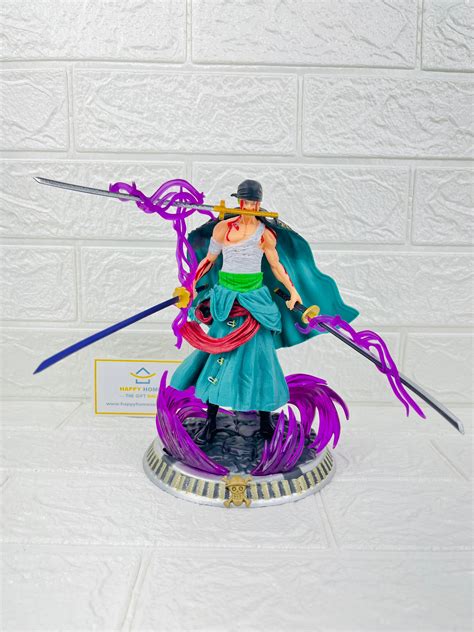 21 cm Zoro Bloodbath Purple Flames One Piece Figurine – Happy Homes
