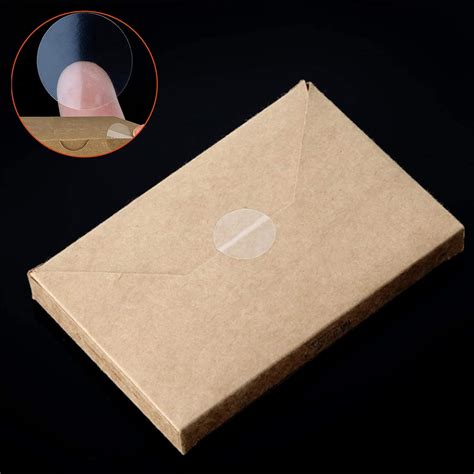 Round Envelope Seal Transparent Clear Retail Package Round Seal Labels ...