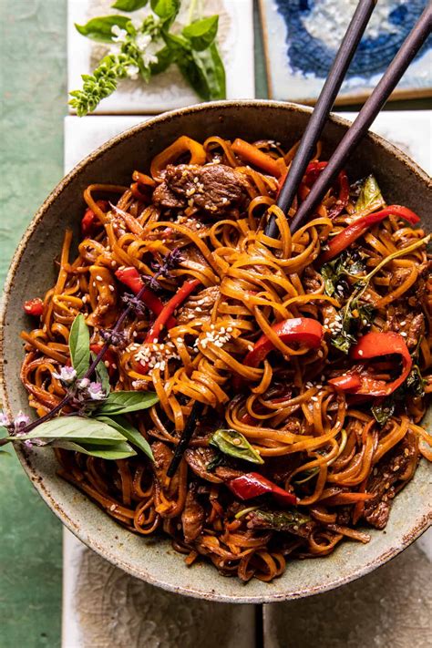 20 Minute Korean Beef Sesame Noodles. - Half Baked Harvest