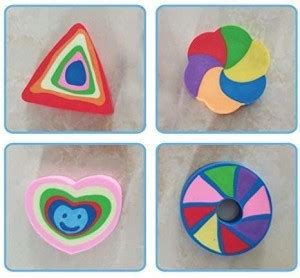 Flipkart.com | LITTLEMORE Rainbow Colourful Erasers (Set of 4) for All ...