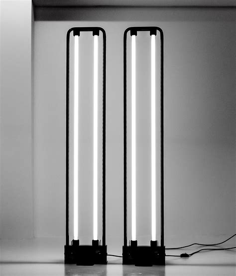 Gian Nicola Gigante fluorescent floor lamp, 1980s | #199548