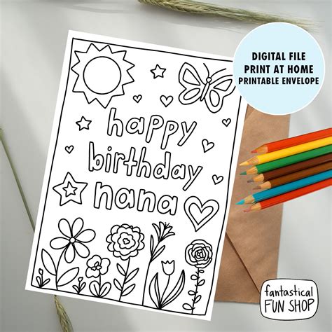Happy Birthday Nana Cards Printable | Fanny Printable