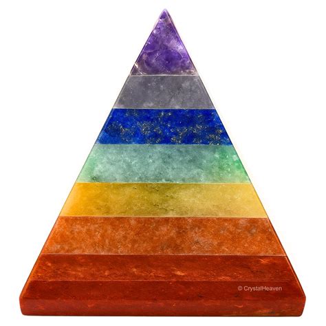 Chakra Crystal Pyramid - Premium Feng Shui Reiki Healing Pyramid