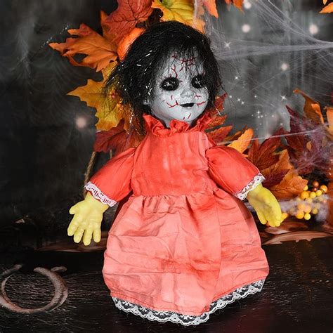 Buy Yinrunx Voice Control Induction Ghost Doll,Glowing Sound Creepy ...