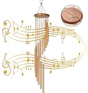 31" Copper-Red Wind Chimes for Outside - Decorations for Home Zen ...