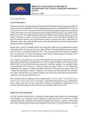 Fillable Online BRIEFING: USCIS FORM I-407 RECORD OF Fax Email Print ...