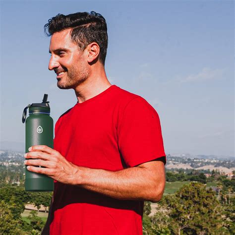 ThermoFlask 40oz Spout Straw Combo Bottle 2pack, Ice Gray/Pine: Buy ...