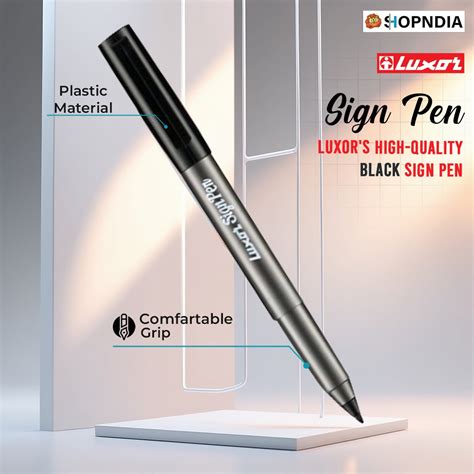 Luxor Sign Pen (Pack of 10) Smooth Writing, Bold Expression – Perfect ...