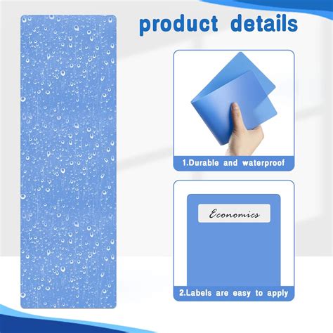 Buy 50 Pcs Library Book Dividers for Shelves with 110 Pcs Stickers ...