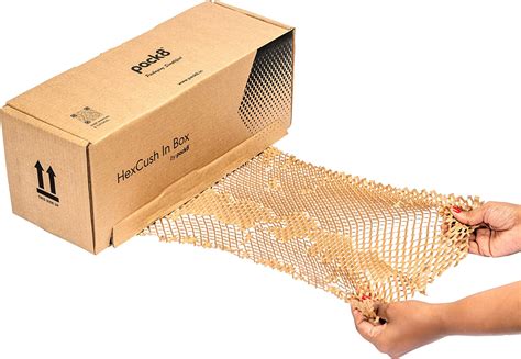 Eco friendly Honeycomb Paper Bubble Wrap with Dispenser | brown paper ...