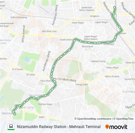 413 Route: Schedules, Stops & Maps - Mehrauli Terminal (Updated)