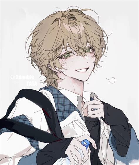 Pin by 야 후 on 오너캐 | Blonde hair anime boy, Anime boy hair, Blonde anime boy