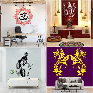 ARandNJ Painting Wall Stencils (Size :- 16 X 24 Inch) PATTERN- "Om ...