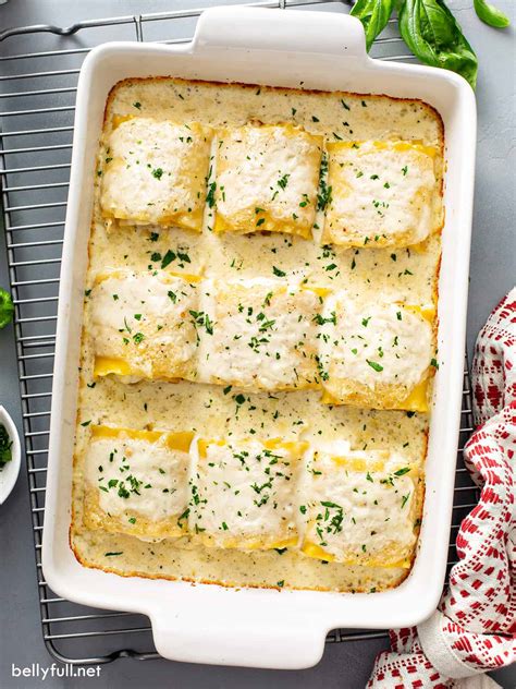 Chicken Alfredo Lasagna Rolls | Recipe Cart