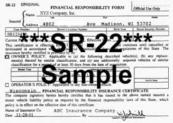 Image result for SR22 Insurance Form