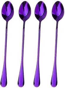 Buy Long Handle Iced Tea Spoon, Stainless Steel Coffee Mixing Spoons ...