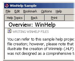 Image result for WinHelp to HTML Help Conversion