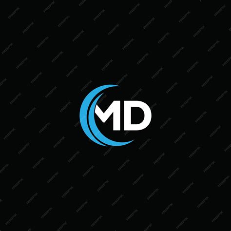 Premium Vector | MD letter logo design MD business and real estate ...
