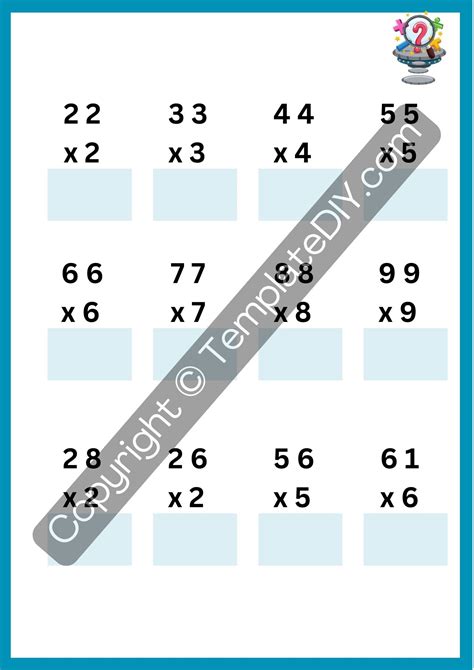 Image result for 2 Digit by 1 Digit Multiplication