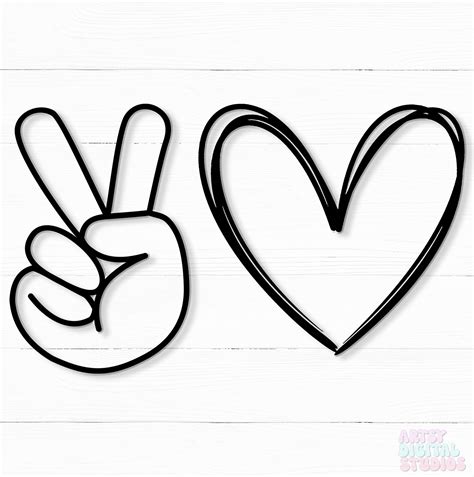 Peace Sign Fingers Clipart
