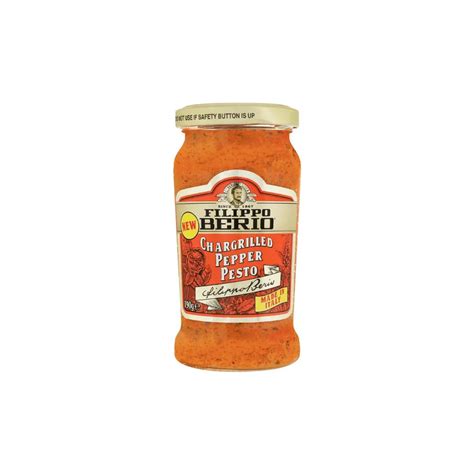 Filippo Berio Chargrilled Pepper Pesto 190g – Bold & Smoky Italian Pesto