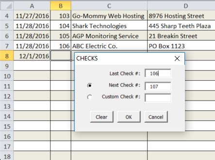 Using Excel to Print Checks 的图像结果