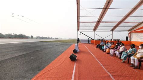 PM Modi witnesses air show at Purvanchal Expressway in Uttar Pradesh