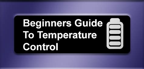Image result for Temperature Control Guide