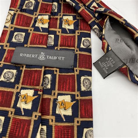 Robert Talbot Tie Lot of Two Golf Club and Ball Silk… - Gem