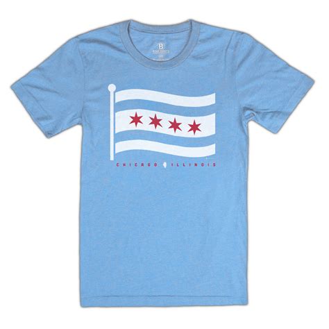 Chicago Flag Illinois T-Shirt - Bozz Prints
