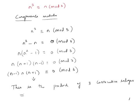 Image result for Congruence Modulo N Formula