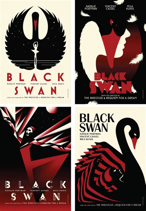 4 Great International Movie Posters for BLACK SWAN | Graphic design ...