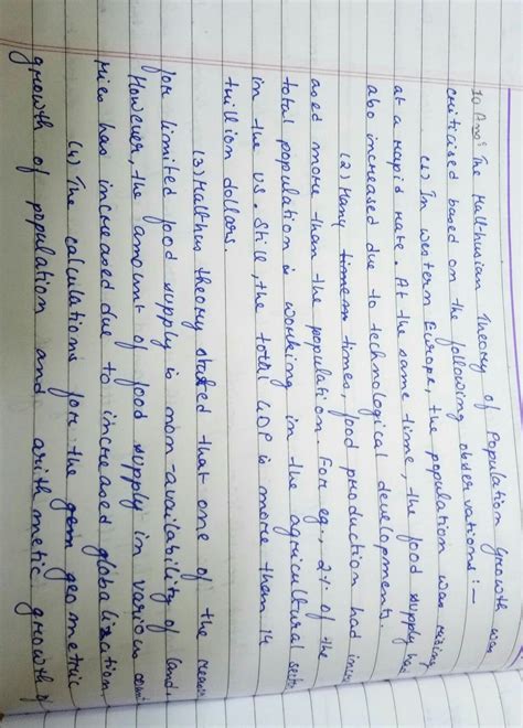 Criticisms of malthusian theory - Brainly.in