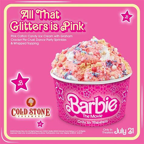 Cold Stone Creamery Introduces Barbie Movie-Themed Ice Cream Creations ...