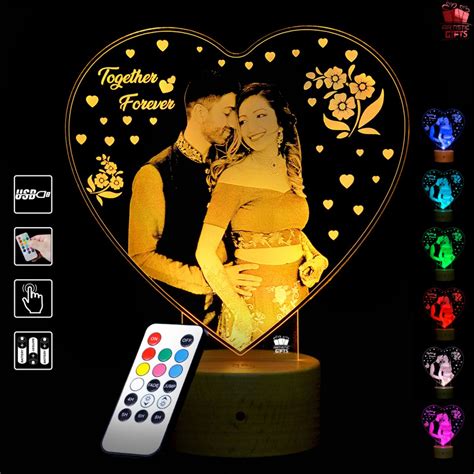 Personalized 3D Illusion Led Photo Lamp Together Forever – Artistic Gifts