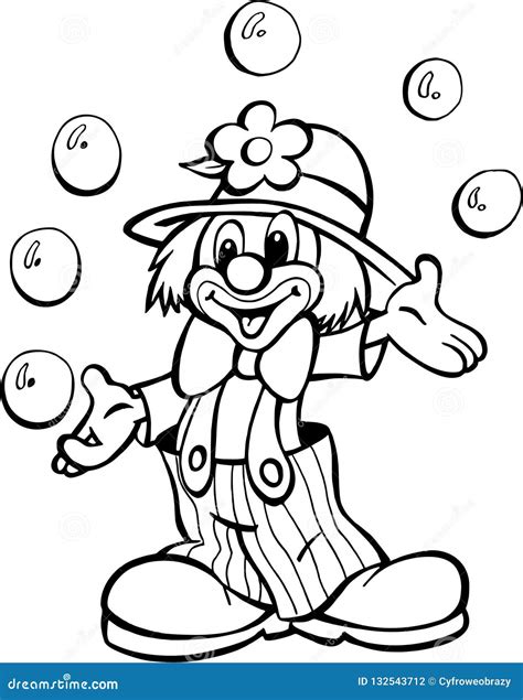 Clown Coloring Pages For Preschoolers